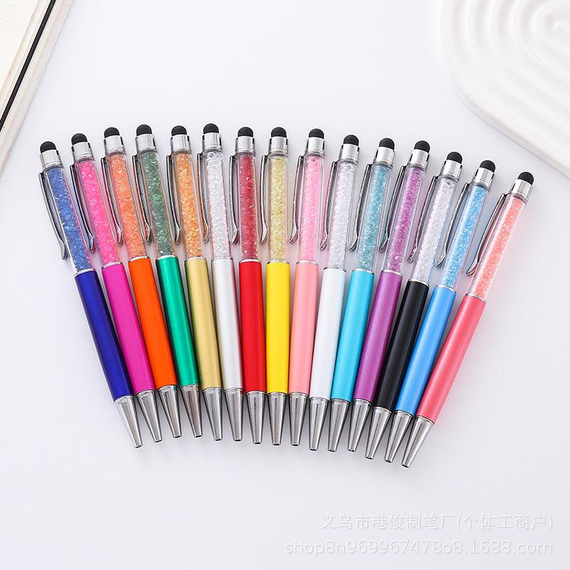 Crystal Diamond Twist Ballpoint Pen with Capacitive Touch Screen Function