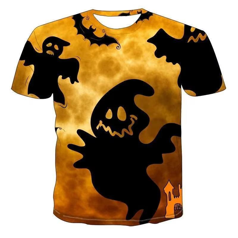 Children's Halloween 3D Printed T-shirt Fashionable Girls Boys Short Sleeve T-Shirt Halloween Gift for Child 2-10Y Party T Shirt