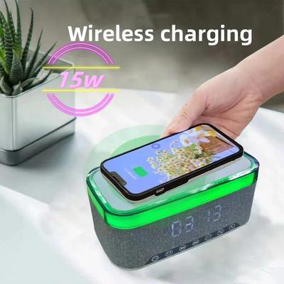 Bluetooth Speaker, Multifunctional Bedside Lamp, Mobile Phone, Wireless Charging, Alarm Clock, Smart Speaker, Birthday Gift
