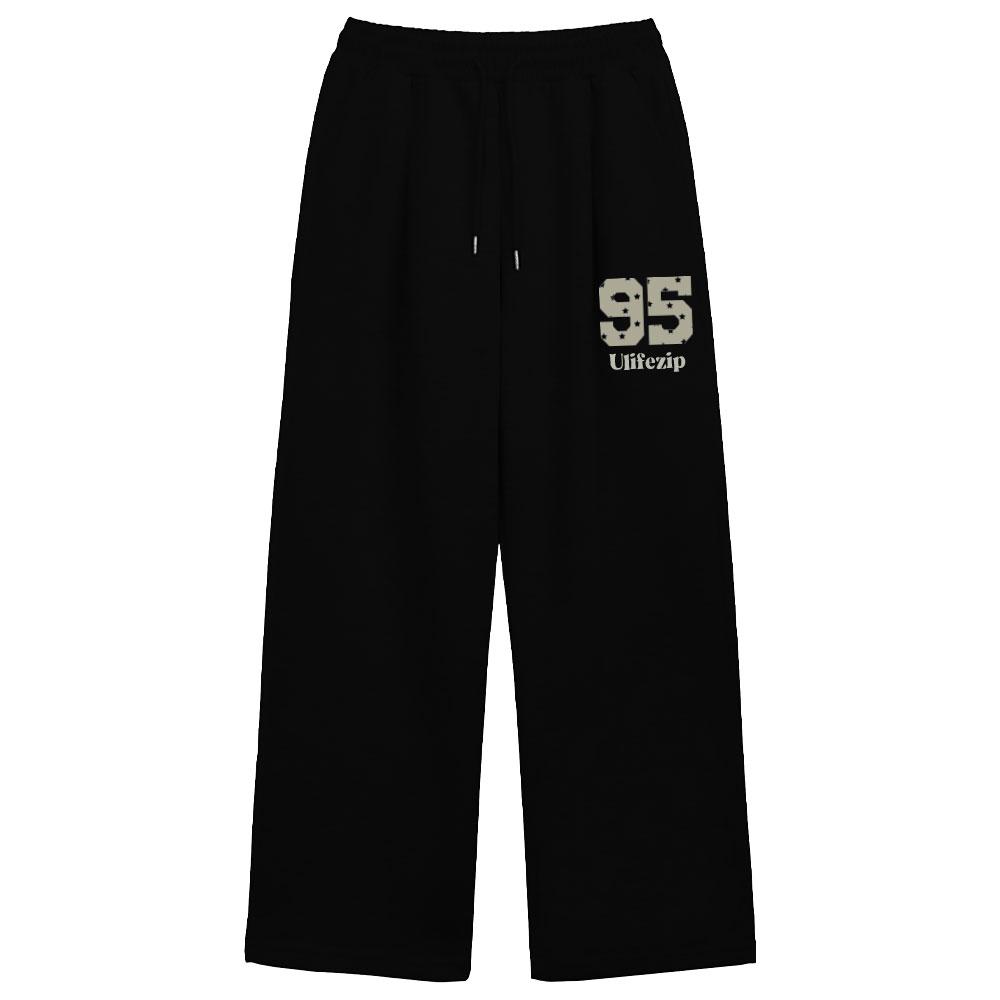 ULIFEZIP 95 Lettering Wide Sweatpants 2 Colors [Ulzt_0005]