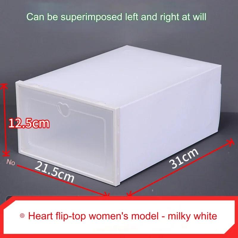 Organizer na buty Składane pudełka do przechowywania butów Typ szufladowy Otwierane z przodu Stojak na buty Organizer Szafka Pojemnik na buty Gruby plastik