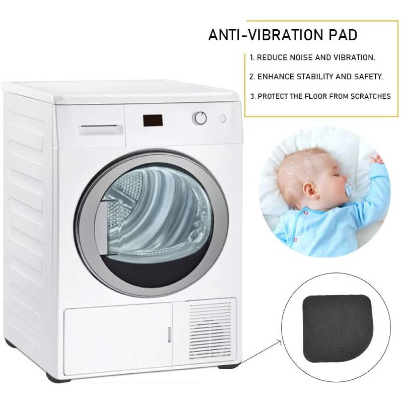 4pcs Anti-Vibration Pad Universal Silent Feet Shock Absorbing Washer Pads for Washing Machines Dryer Refrigerator Home Appliance