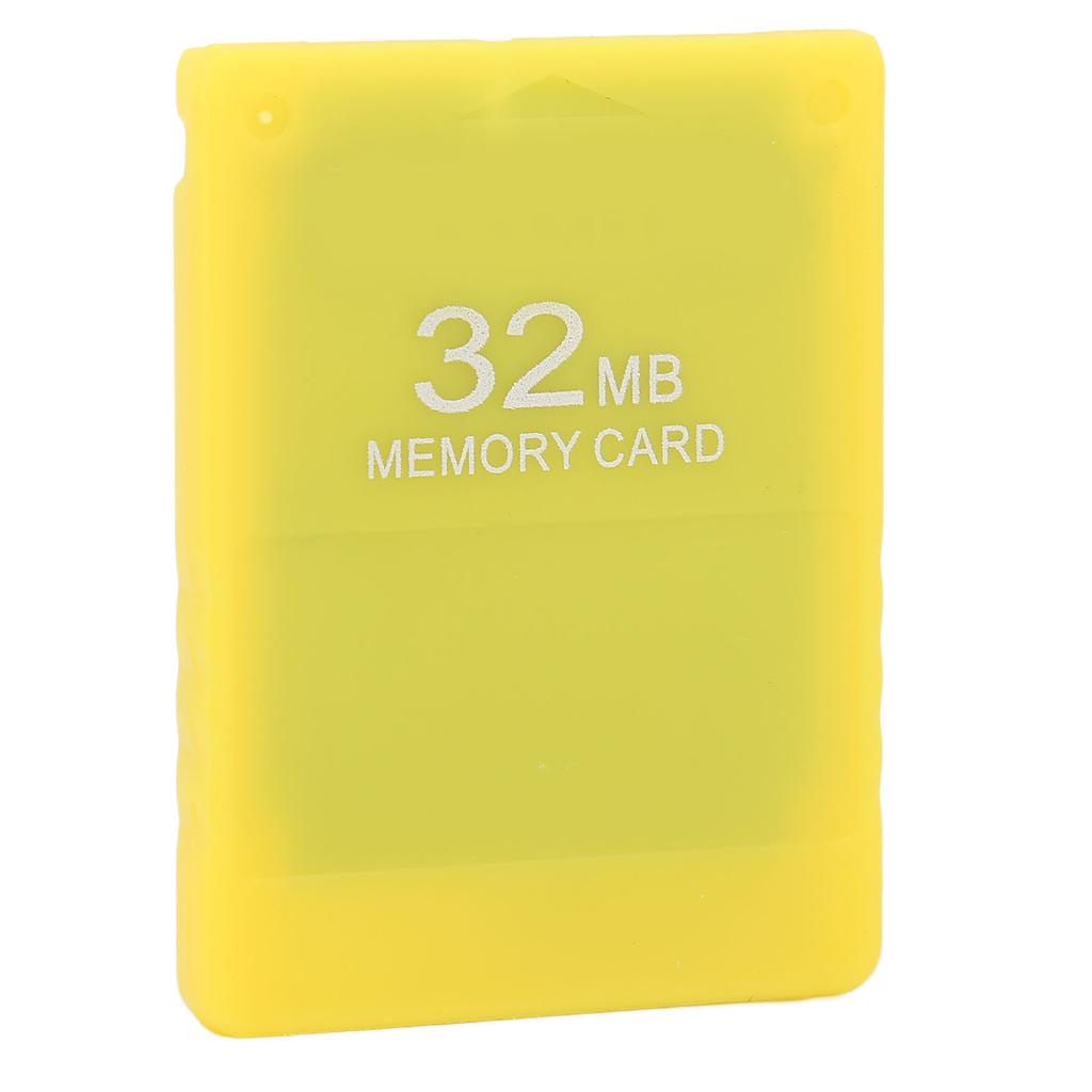 32MB Game Memory Card High Speed FMCB 1.966 Memory Card Data Storage Memory Card for PS2Yellow