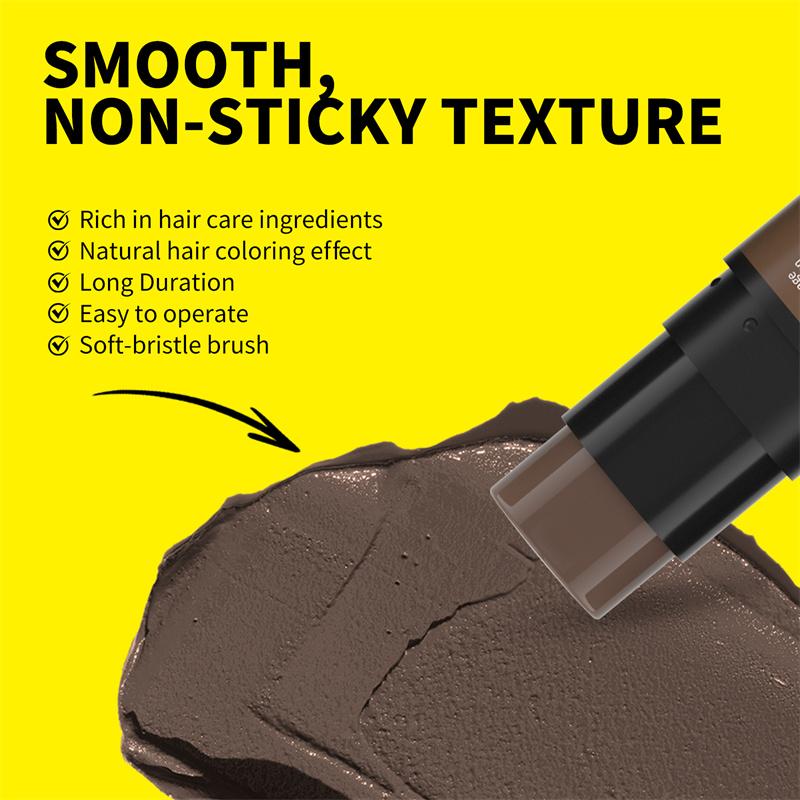 Creion Vopsea de Păr de Unică Folosință cu Pensulă SEVICH Rezistent la Apă Stick pentru Retuș Păr Acoperire Rapidă pentru Păr Alb și Gri Corector Temporar Creion Stick pentru Umplerea Bărbii