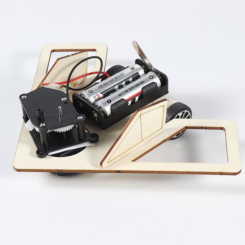 1 Set School Student Manual Intelligence Experiment Toy Diy Obstacle Avoidance Car Robot Science Experiment Technology Gift