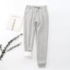 Women's Fleece-Lined Jogger Sweatpants - Warm Winter Lounge Pants with Pockets, High-Waist Cozy Drawstring Pants for Cold Weather