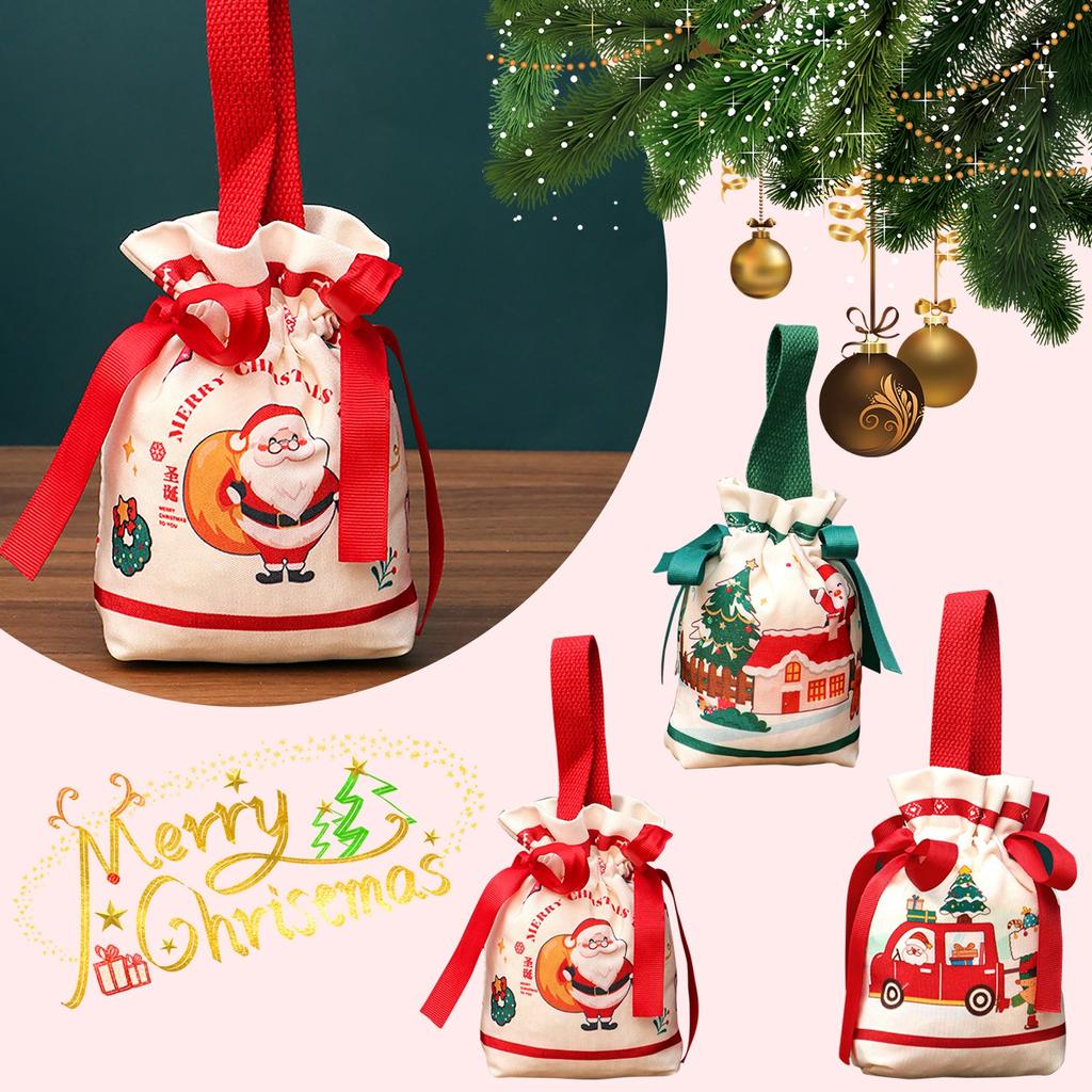 Christmas Gift Bag With Handle, Creative And Candy Packaging Bag For Holiday Decor