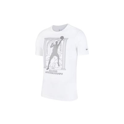 MVP Series Milwaukee Bucks Giannis Antetokounmpo Graphic Crew Neck T-Shirt Men Tops White CT4015-100