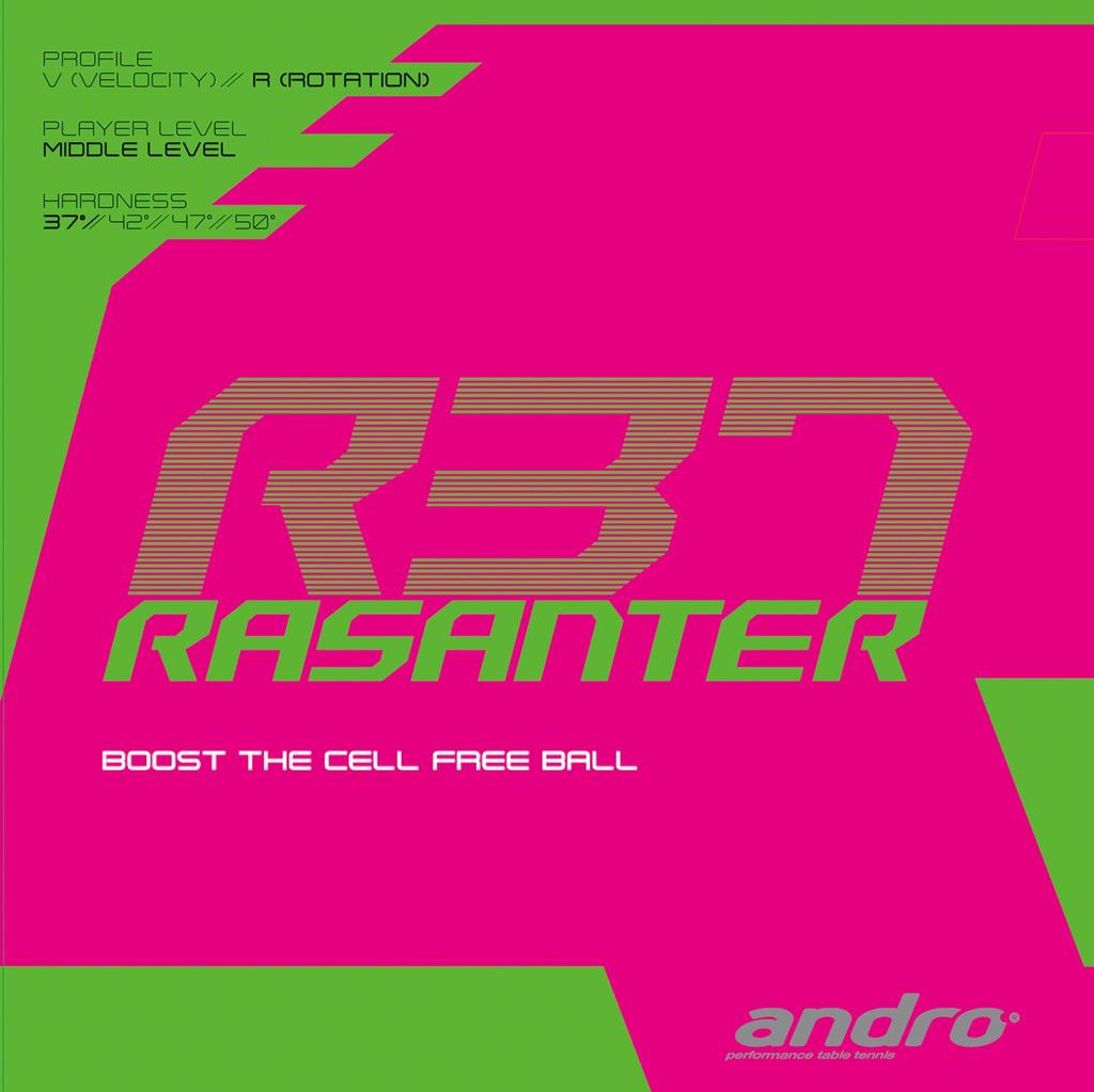 andro Table Tennis Rubber Lazantar Comfortable Hitting Red ULTRA MAX R37, Feel, 112286, (RD),