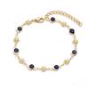 Daisy Eye Drip Oil Flower Bracelet Anklet - European & American Fashion Jewelry for Women
