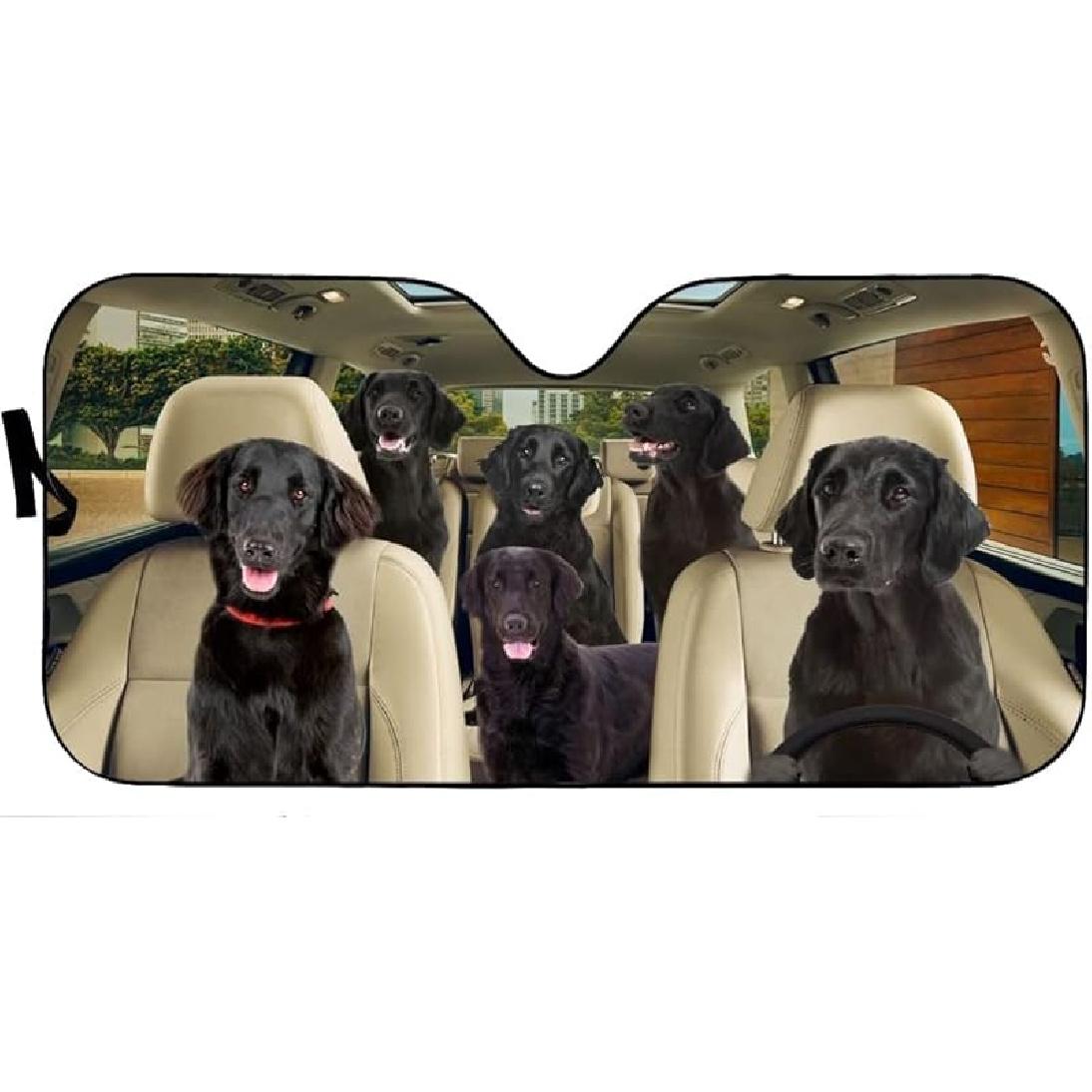 Солнцезащитный козырек на лобовое стекло с плоским покрытием для автомобилей породы ретривер. Защита от солнца на лобовое стекло. Защита салона автомобиля от солнца. Сохраняет прохладу в автомобиле в течение большей части времени. 51 x 28