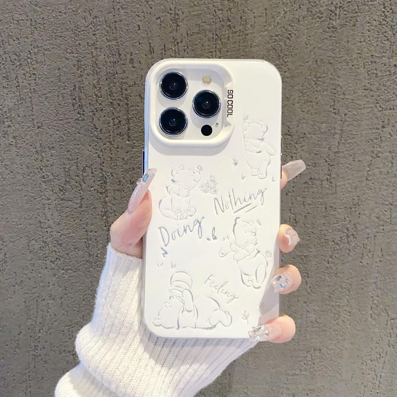 

Чехол для телефона для пар с Винни-Пухом для iPhone 14, iPhone 13, iPhone 15 Pro Max и OnePlus 12 – Креативный дизайн iPhone 14 Pro
