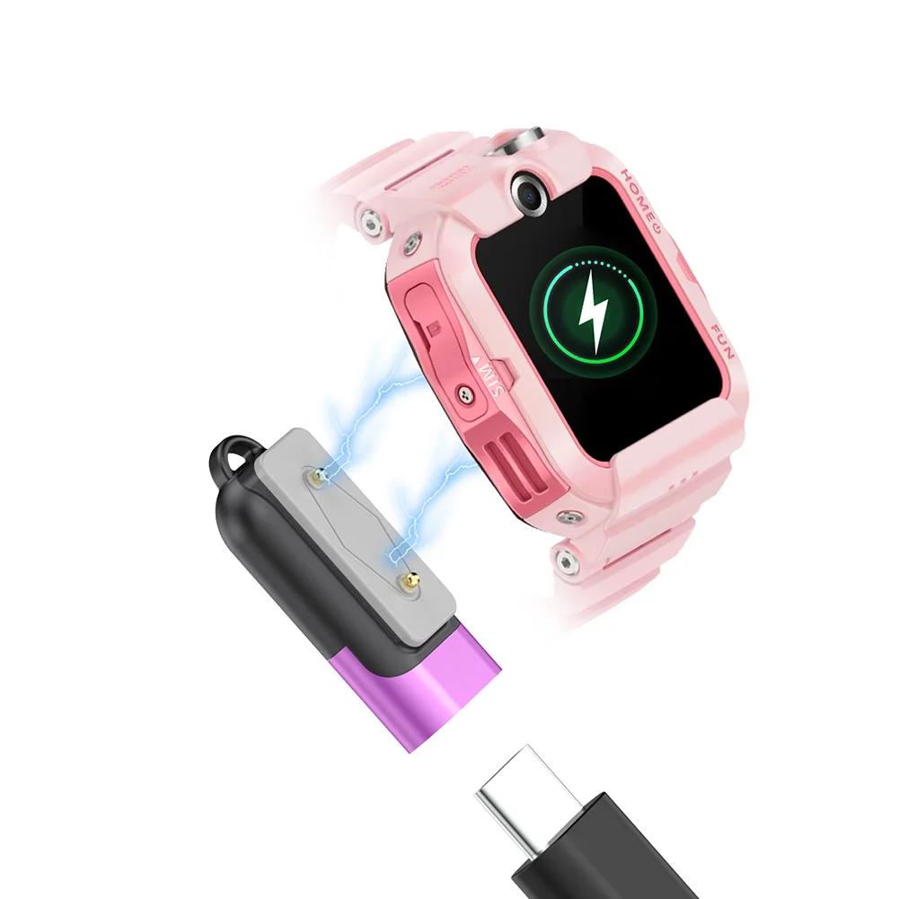 För Samsung Galaxy Fit 3 Smartklocka Laddare Adapter Anslutning USB C 90° Magnetisk Laddningsadapter för Huawei Watch Fit 3 2