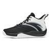 Anta Youth  Kids Night Non-Slip Wear-Resistant Lightweight Mid-Top Basketball Shoes Kids Basketball Shoes Black White A312111111A-4