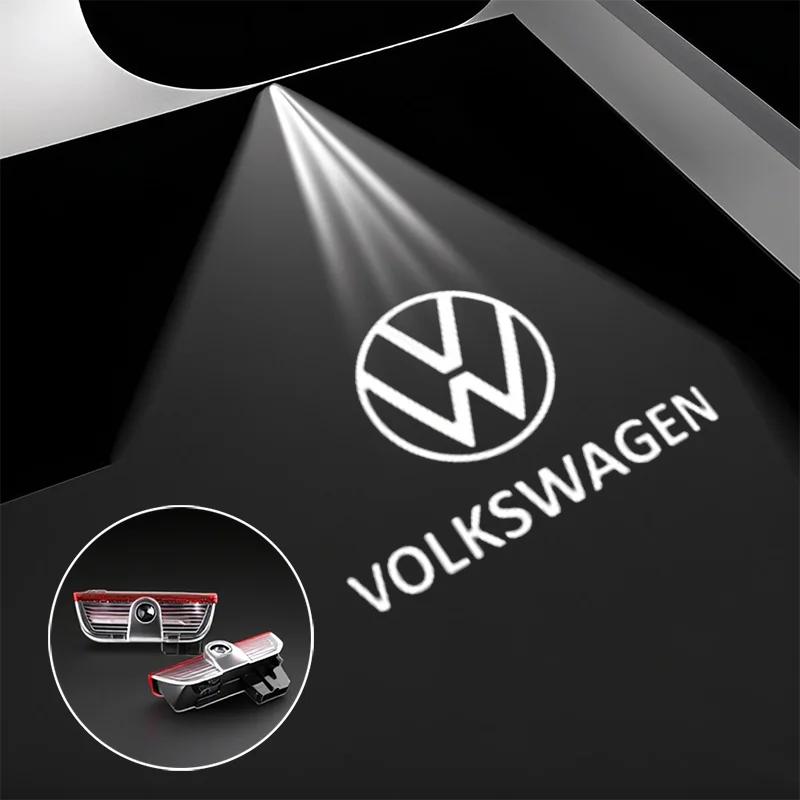 

VW GTI GOLF 2026 Hot For VW VOLKSWAGEN Led HD Car Door Logo Welcome Light Projector Lamps Accessories For VW GTI Scirocco Polo G