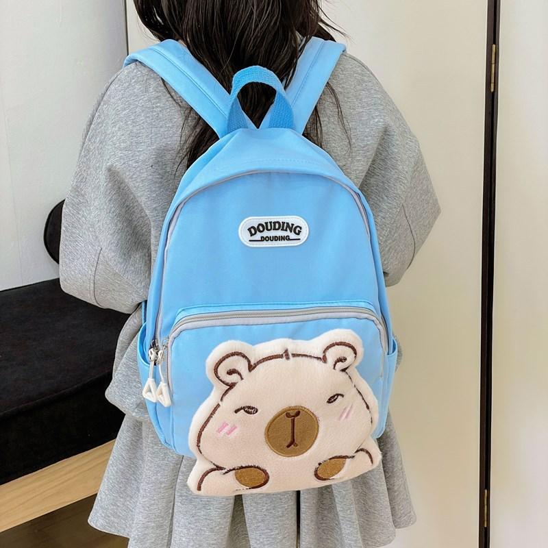School Bag New Love Cartoon 3-6 Years Old Children's Bag Boys and Girls Preschool Light Spine Backpack
