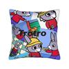 Trotro Cartoon Kissenbezug Polyester Kissenhülle Geschenk Niedlicher Kleiner Esel Kissenhülle Abdeckung Zuhause Quadratisch 45x45cm