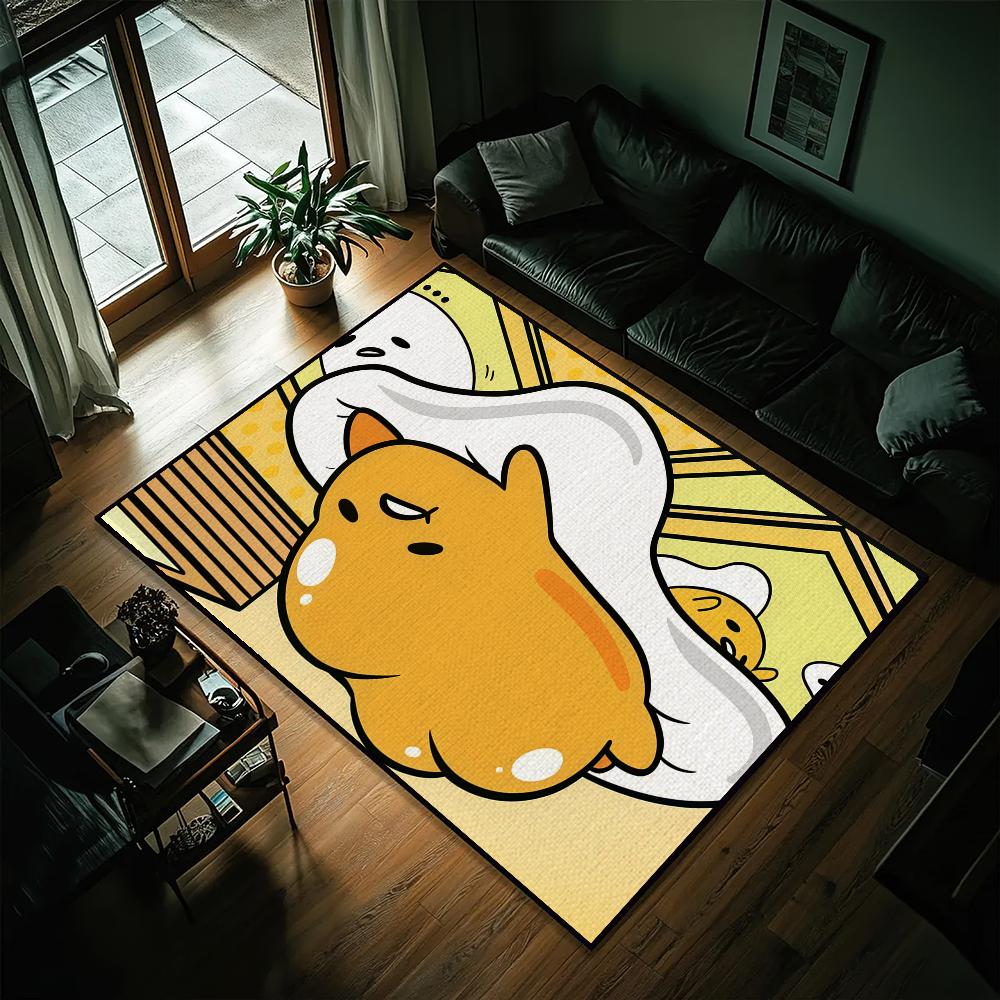 Cute Gudetama Lazy EGG Small Carpet Bedside Kitchen Bath Living Home House Bedroom Floor Mat Doormat  Decoration