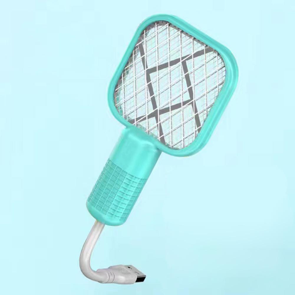 

1PC Multi-Functional Mini Household Electric Mosquito Swatter Plug And Play USB Mosquito Killer Light For Outdoor Camping зелёный