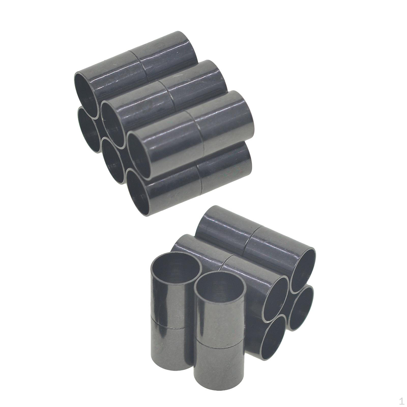 

12 шт., заглушки для шнура, принадлежности для изготовления ювелирных изделий для веревочного браслета из искусственной кожи