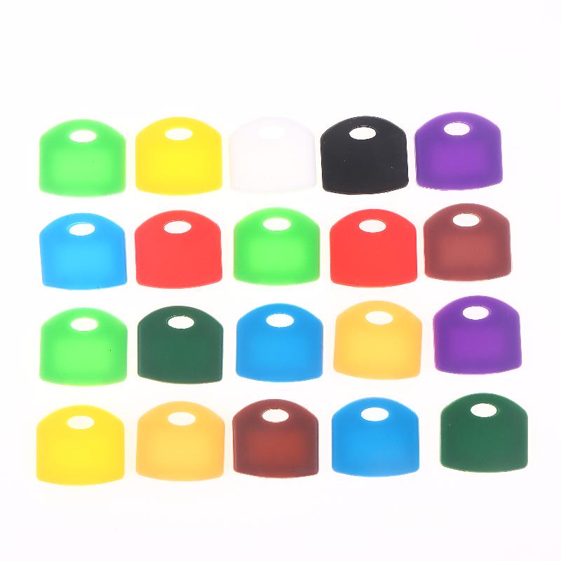 Colorful Silicone Key Identifier Caps 12 Pack Flexible Key Covers for Easy Key ID in School Apartment