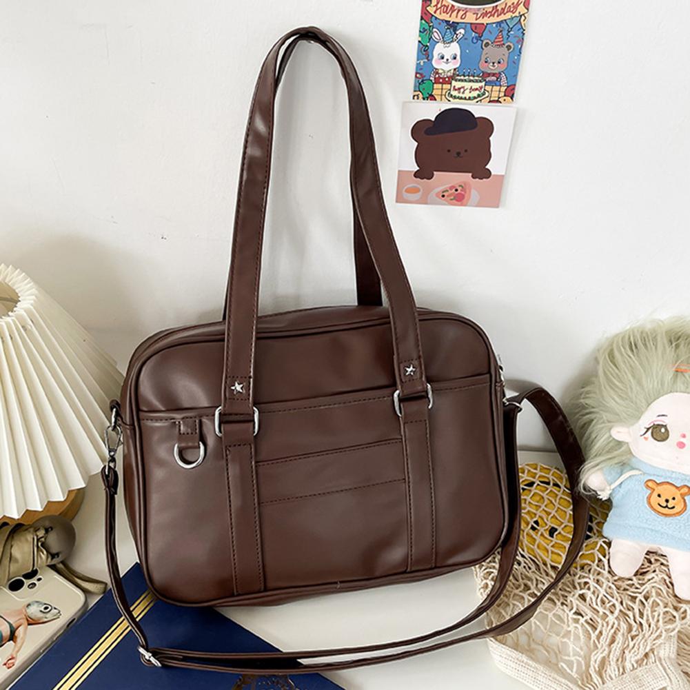 Japonská školní kabelka s nastavitelným popruhem, uniformní taška JK se zapínáním na zip, taška Ita, taška pod paži, taška přes rameno pro ženy