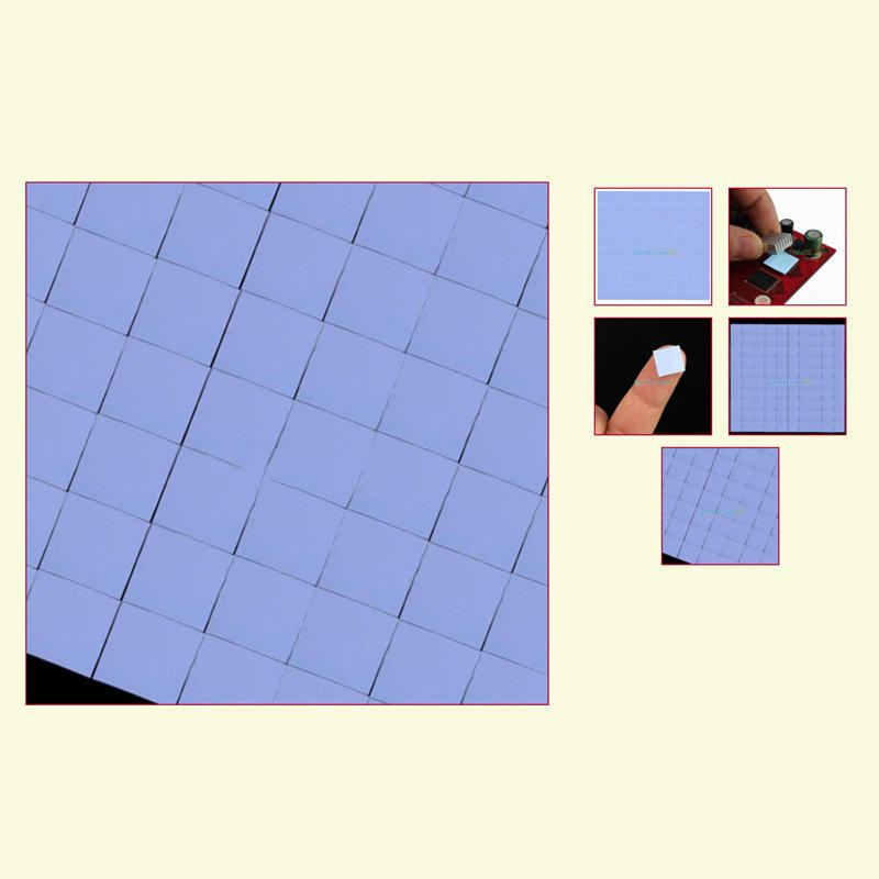 100ks 10X10X1Mm silikonový čip Tepelná podložka chladiče vodivá izolační pasta