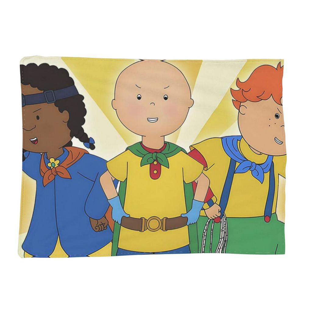 Caillou, Caillou And Dog Blankets Soft Warm Flannel Throw Blanket Bedspread for Bed Living Room Picnic Travel Home Sofa