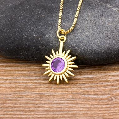 

Nidin Delicate Sunflower Pendant Choker Necklace For Women Creative Fashion Jewelry Chain Necklace Charm Accessories Party Gift золотой