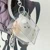 Cute Transparent Baby Doll Storage Bag Pendant Display Bag Pvc Key Chain Dustproof Storage Display Bag