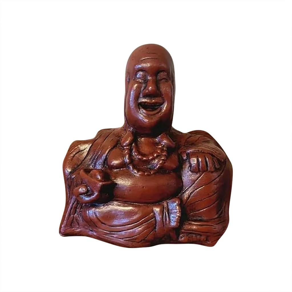 The Buddha Flip | Unexpected Backside, Buddha Ornament,Middle Finger Laughing Buddha Statue, Happy Buddha Statue