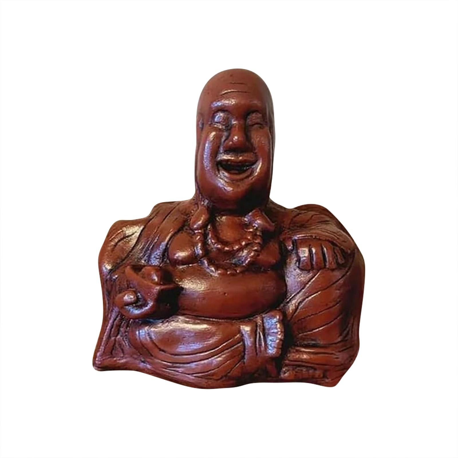 

The Buddha Flip | Unexpected Backside, Buddha Ornament,Middle Finger Laughing Buddha Statue, Happy Buddha Statue