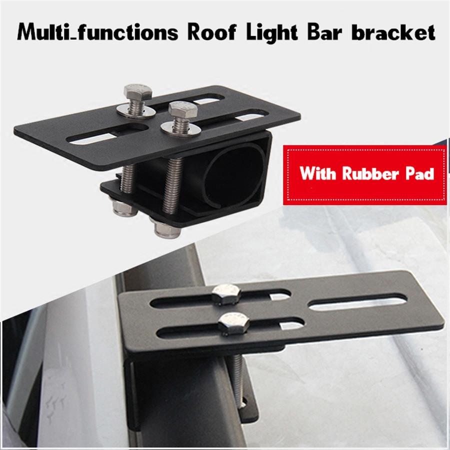 2pcs Metal Car roof rack light bracket Crossbar Luggage-rack bumper bull bar Mou