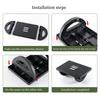 180° Rockable Footrest Office Under Desk Footstool Home Office Adult with Rollers Non-slip Foot Cushion Massage Footrest Stool