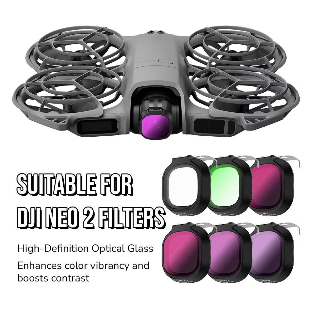 HD Optical Glass Lens Filters Anti-glare UV Camera Filter ND8 ND16 ND32 ND64 CPL Lens Protector for DJI Neo 2 Drone Accessories