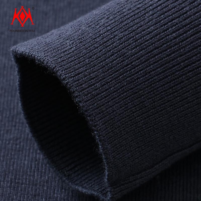 Men's Premium 100% Pure Wool Mock Neck Pullover Sweater