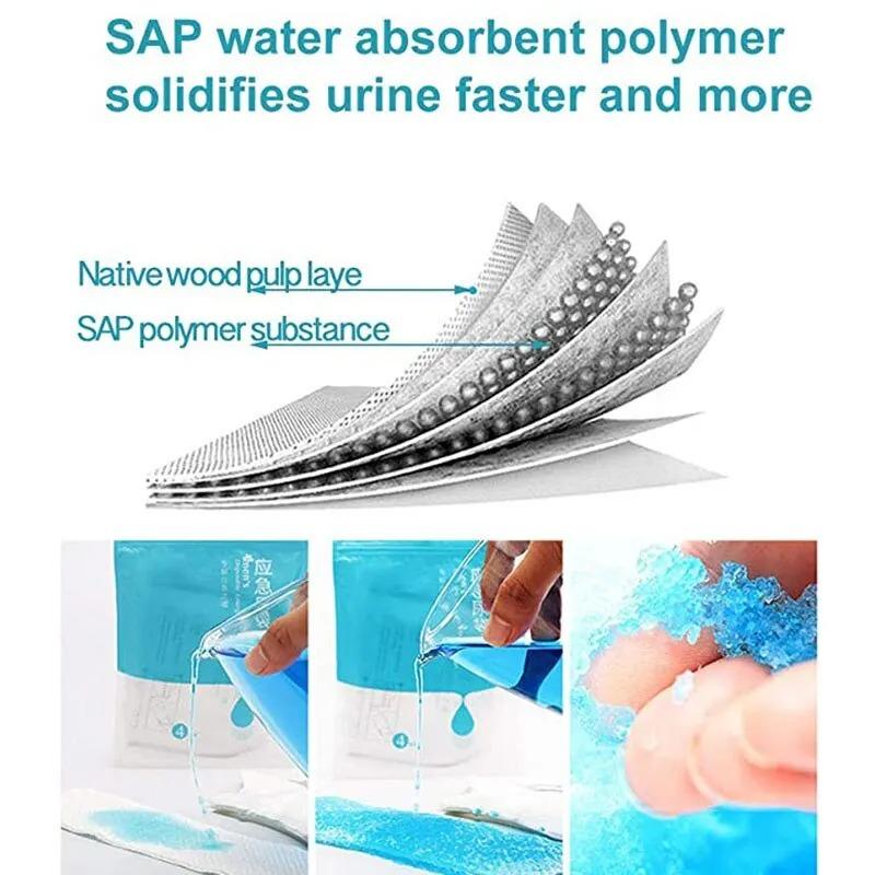 Emergency Portable 700ml 4-8piece Outdoor Travel Car Urinal Vomit Bag Mini Mobile Toilet Convenient  Disposable Sanitary Bag