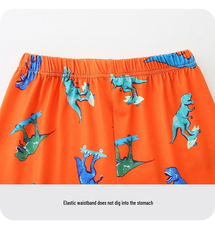 European & American Children's Casual Summer 2-Piece Home Wear Set: Fashion Shorts for Boys