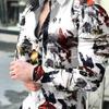 2025 European & American Men's Casual Plus Size Printed Long-Sleeve Shirt