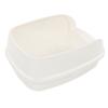 Cat Litter Box Semi Enclosed Large Capacity Prevent Sand Leakage Pet Kitten Toilet with Shovel Milk