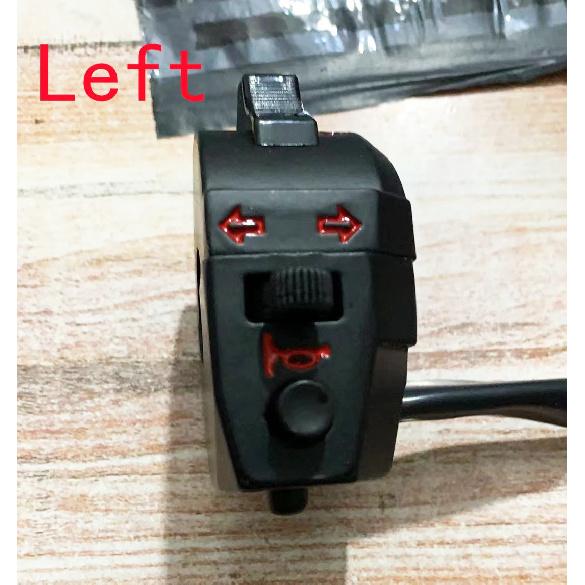 7/8" 22mm Motorcycle Motorbike ATV Handlebar Left Right Side Control Switch High/Low Beam Light Turn Signal Horn Switch Parts