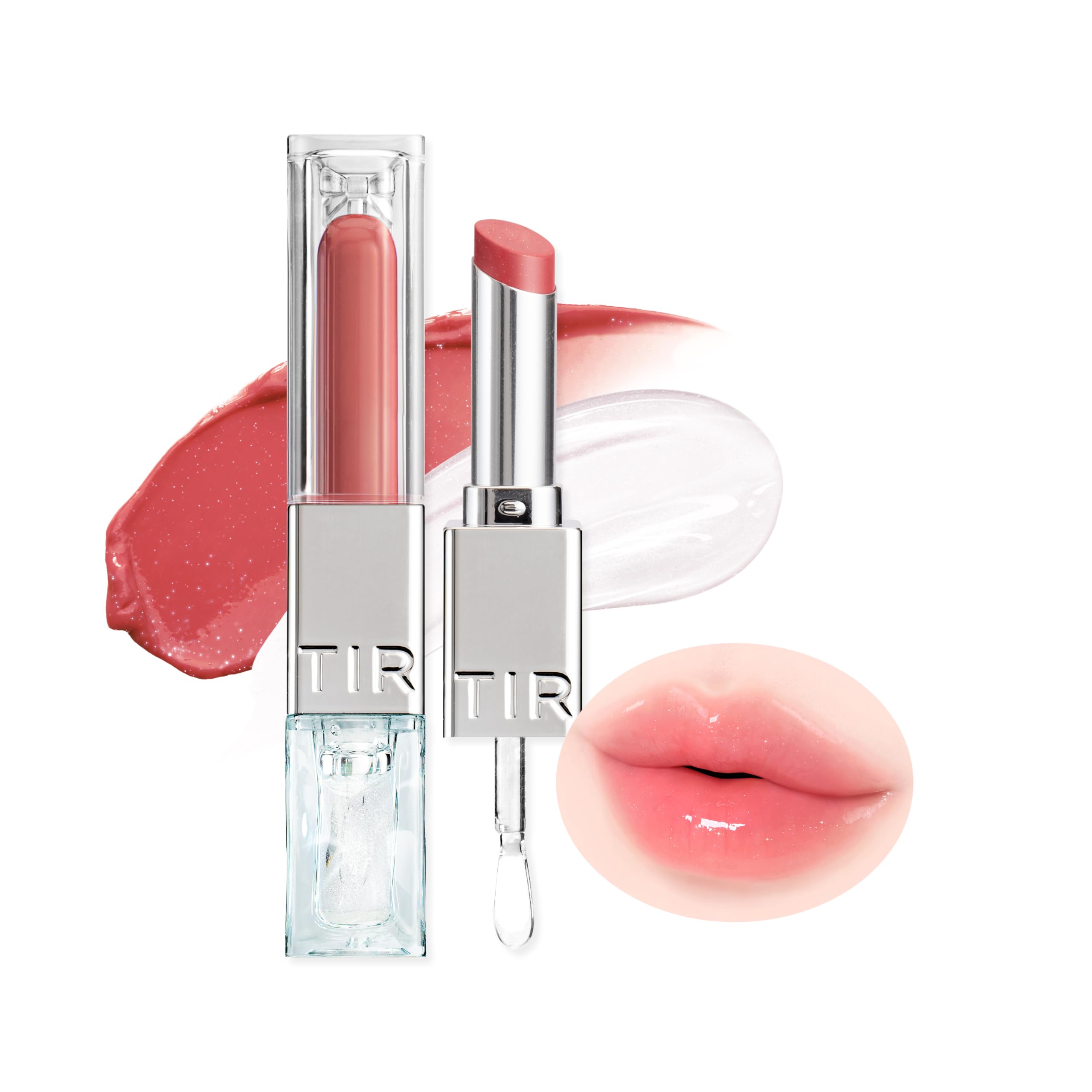 

MELTING GLOW DUAL LIP Melting Glow Dual Lip PEARL BALM [TIRTIR] [TIRTIR] (04 ROSY, 1.5g+PLUMPER 1.5g)