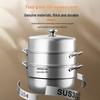 Joyoung 304 Stainless Steel 3-Tier Steamer Pot