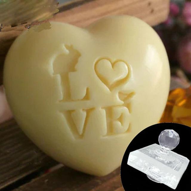 Przezroczysta forma uszczelniająca do samodzielnego wytwarzania mydła, niestandardowe logo, personalizowana miłość, litery angielskie, zestawy narzędzi, narzędzia