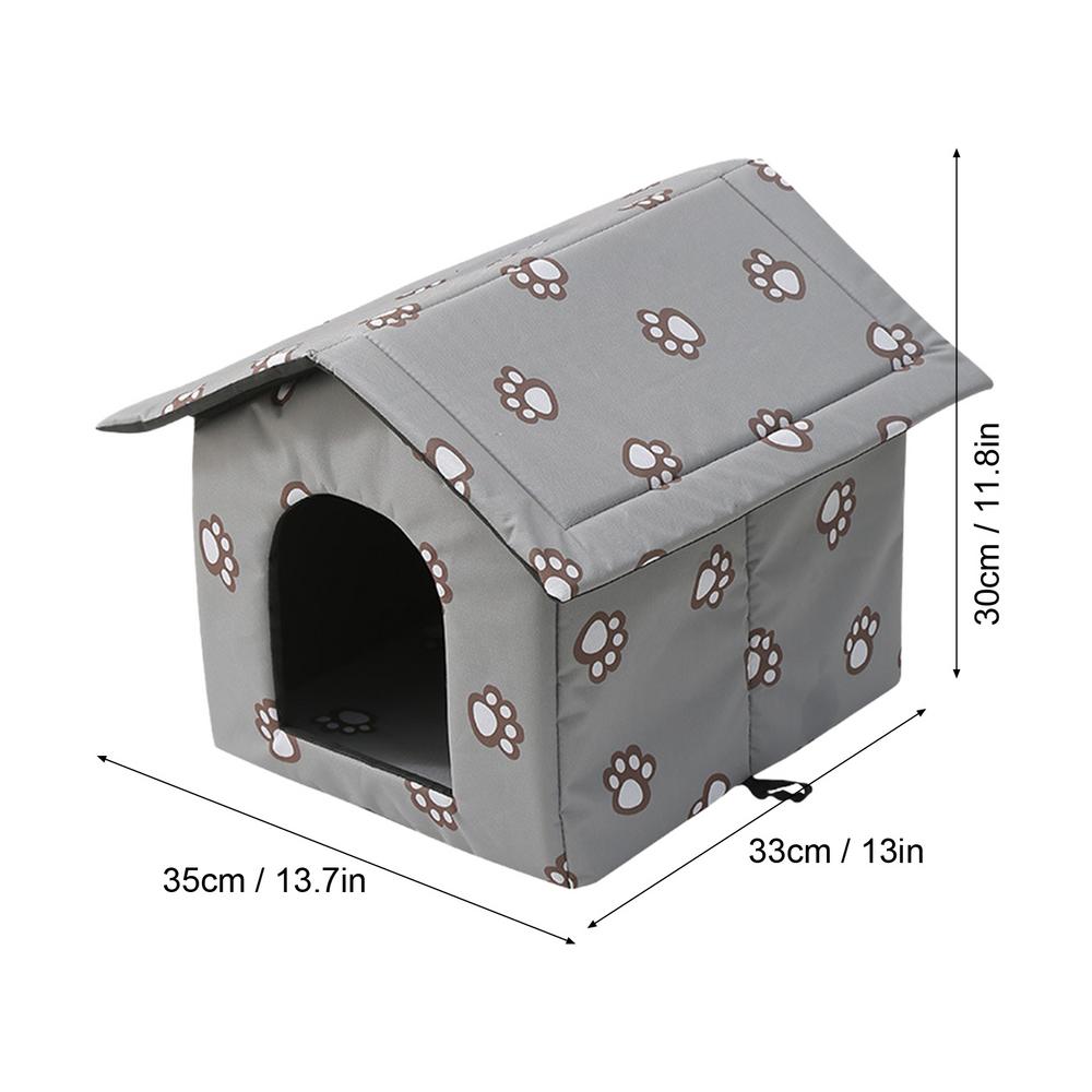 Outdoor Waterproof Cat House Insulated Feral Cat House Shelter For Winter Insulated Outside Feral Cat House Shelter With Door