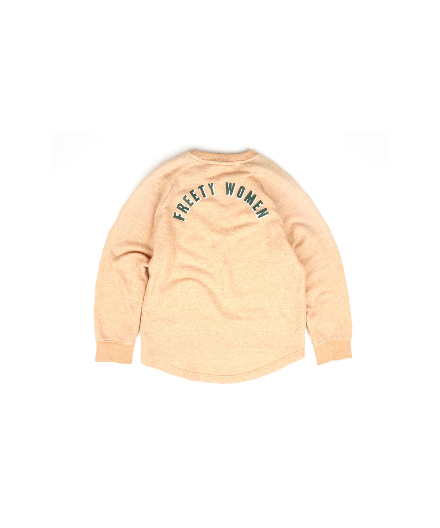 Swell Map Swellmob Womens Raglan Sweat Shirts -Yellow- Beige/S