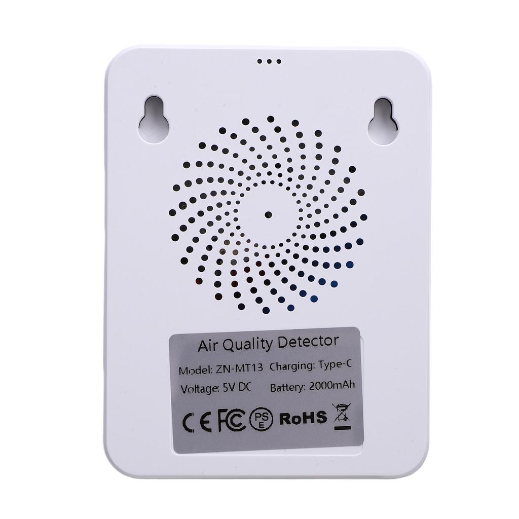 10 in 1 HCHO Meter, Portable Temperature and Humidity Meter with Color Screen for Home,  , Vehicle, Detect PM0.3 PM2.5 PM10 CO2 CO TVOC