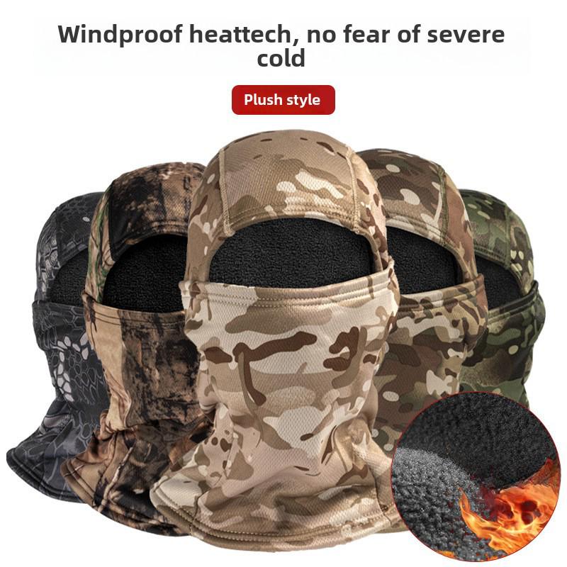 Polar Fleece Windproof Ski Mask - Warm, Frostproof Head Cover for Cycling & Face Protection