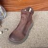 Women's Shoes, Single Shoes, Handmade Leather Women's Boots, Short New Style Shoes