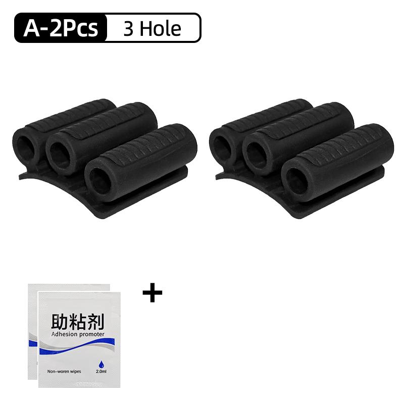 Magnetic Bit Holder 3 Holes Screwdriver Bit Holder Drill Bit Stand Storage Case with 3M Adhesive Tape Power Tools Accessories
